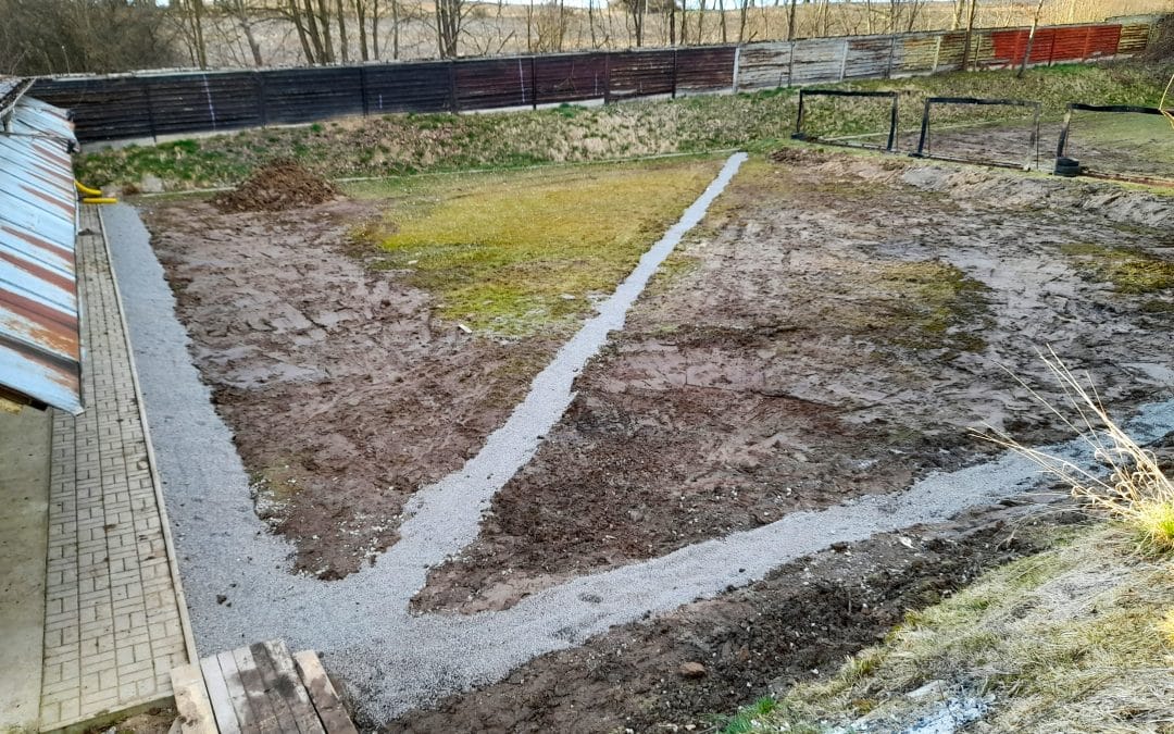 Odvodnění plochy střelnice